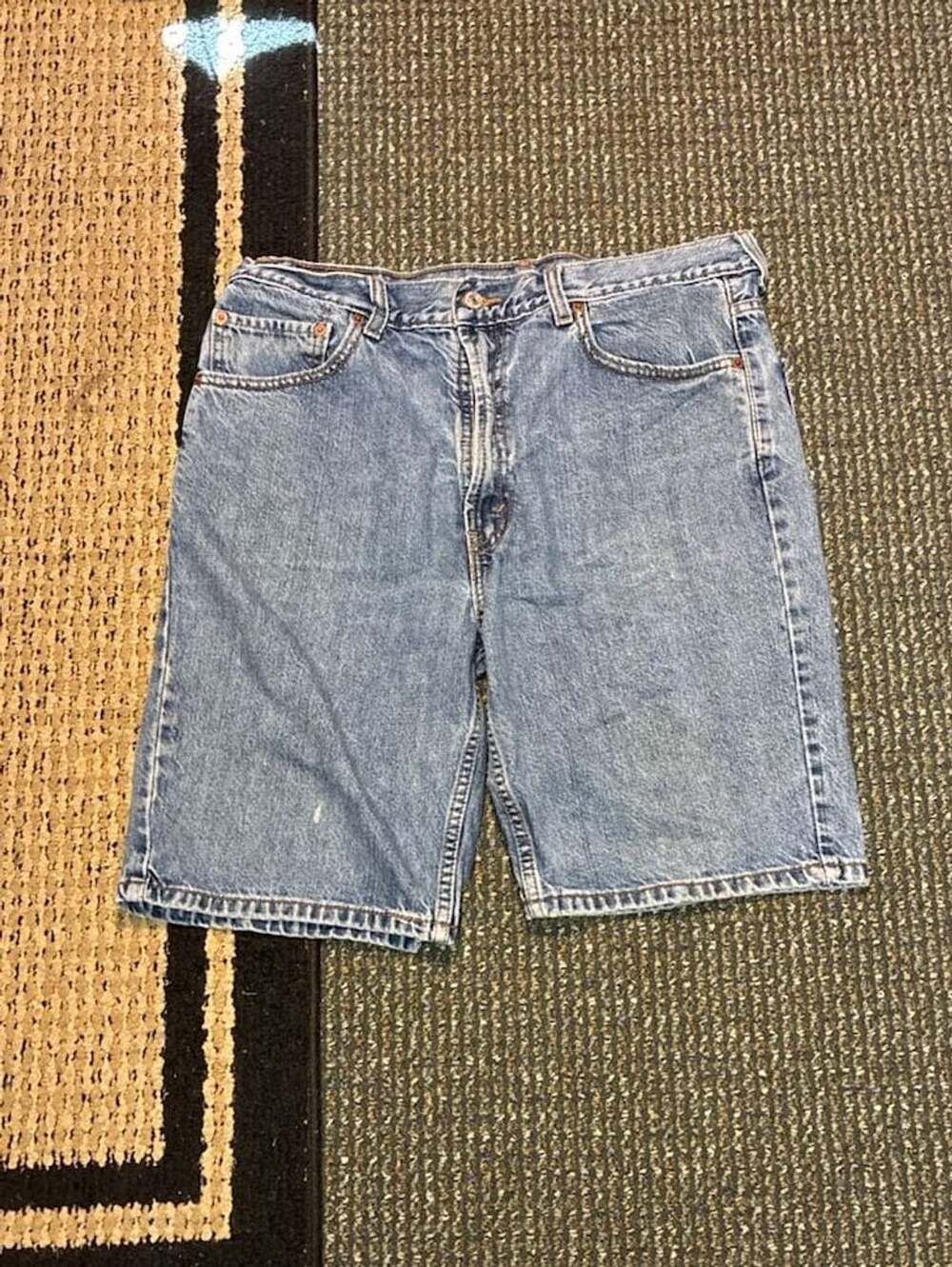 Levi's 505 Regular Fit Jorts Size W36 Light Wash Blue Jorts